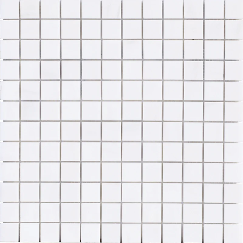 Sky White Honed Mosaic 1" x 1"